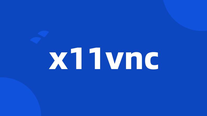 x11vnc