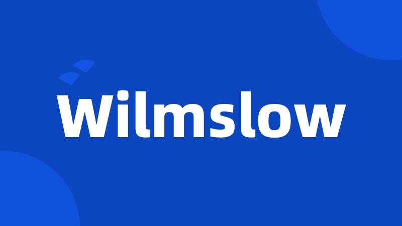 Wilmslow