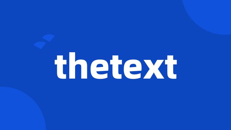 thetext