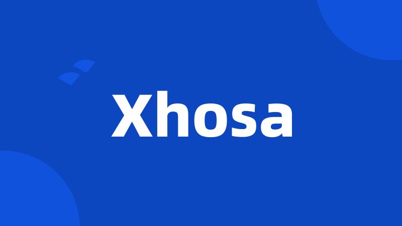 Xhosa