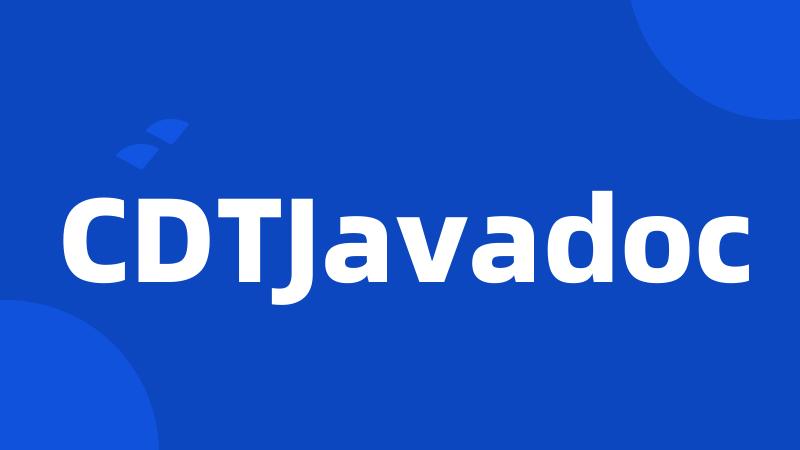 CDTJavadoc