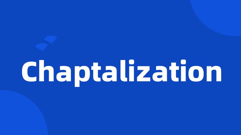 Chaptalization