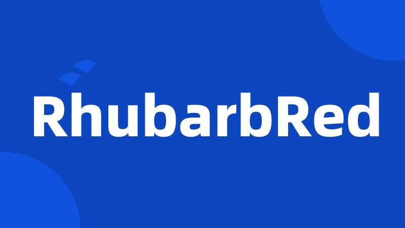 RhubarbRed