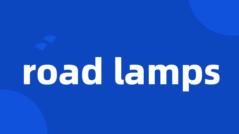 road lamps