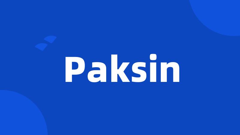 Paksin