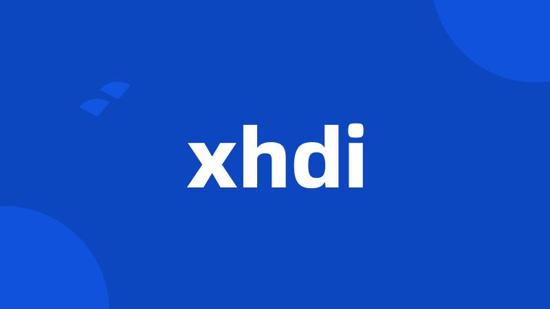 xhdi