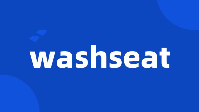 washseat