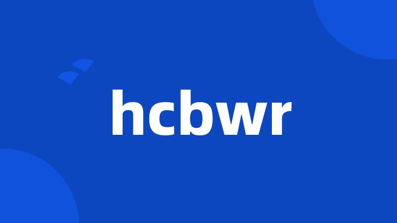 hcbwr