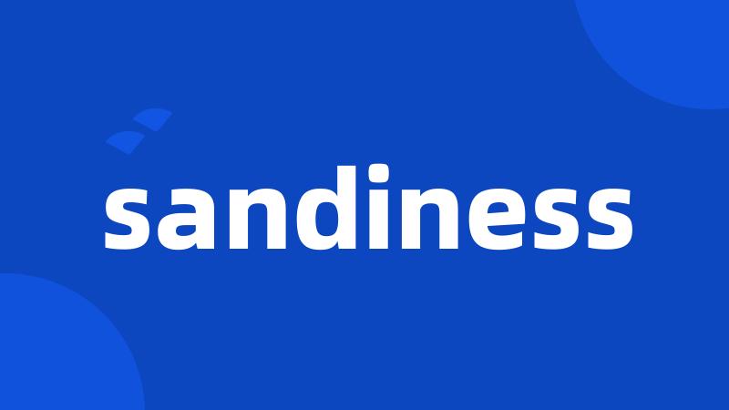 sandiness