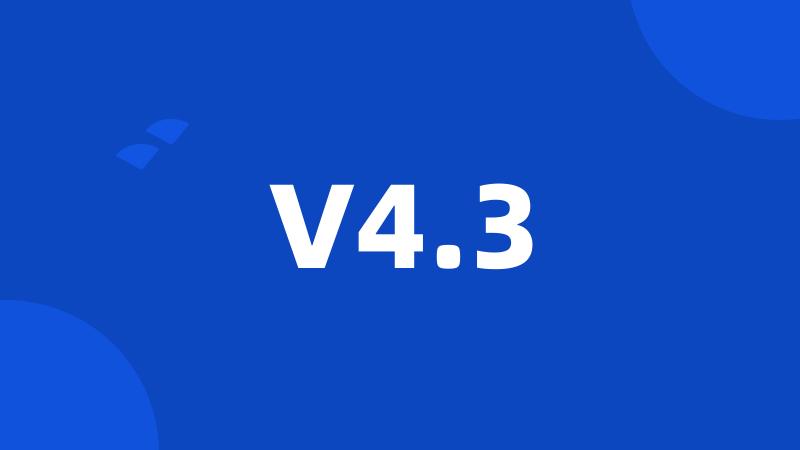 V4.3