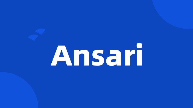 Ansari