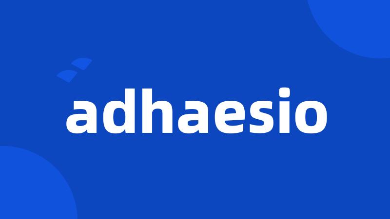 adhaesio