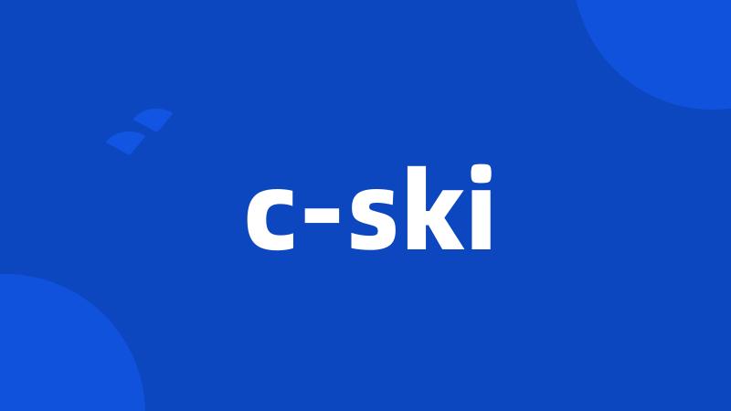 c-ski