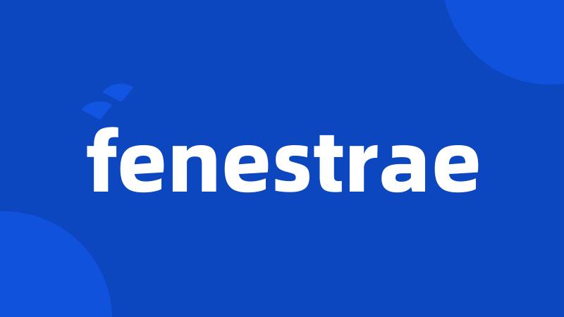 fenestrae