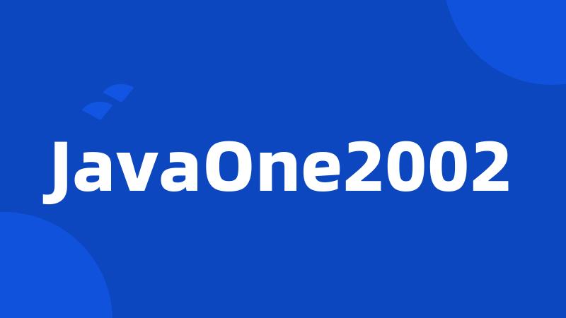 JavaOne2002