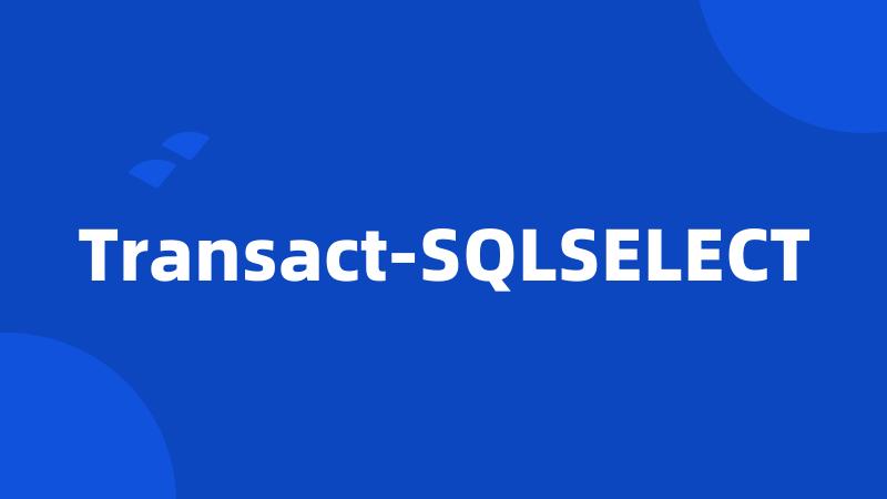 Transact-SQLSELECT
