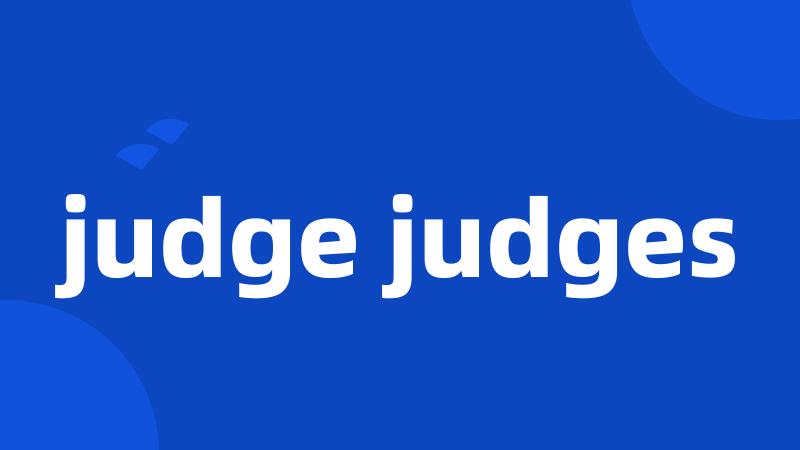 judge judges
