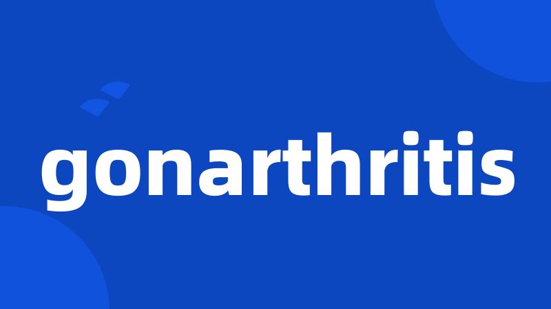 gonarthritis