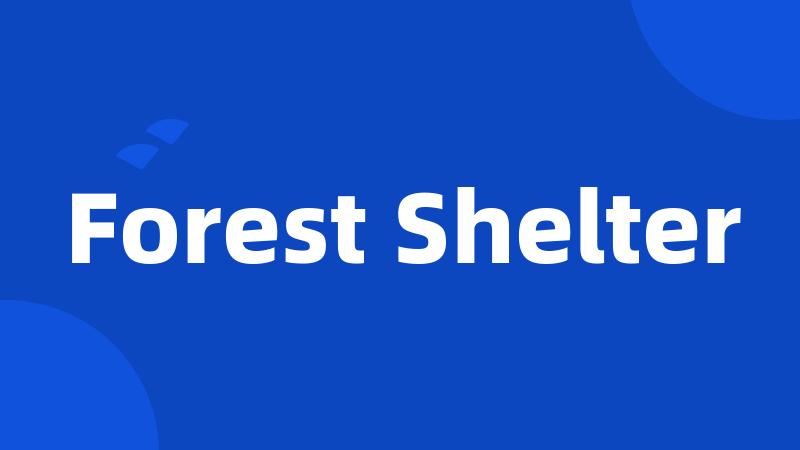 Forest Shelter