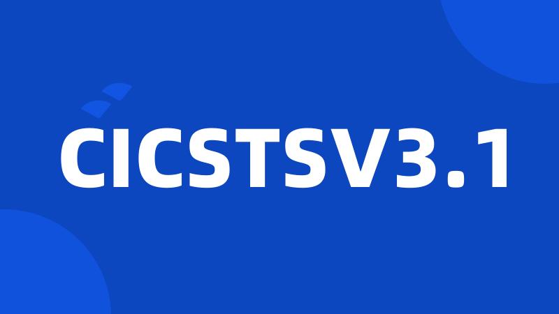 CICSTSV3.1