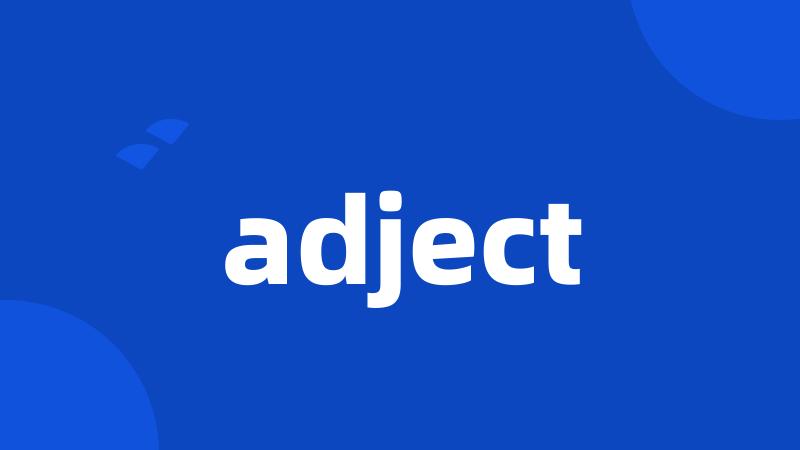 adject