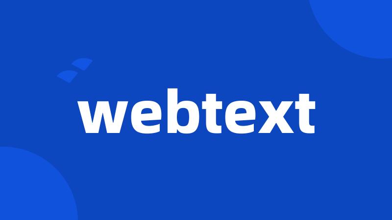 webtext