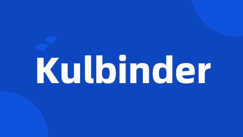 Kulbinder