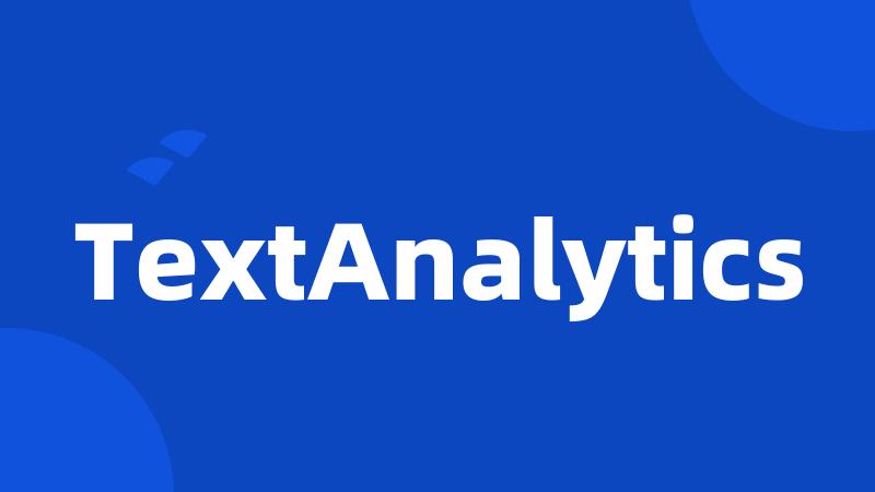 TextAnalytics