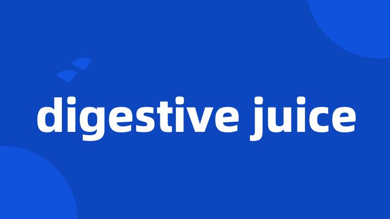 digestive juice