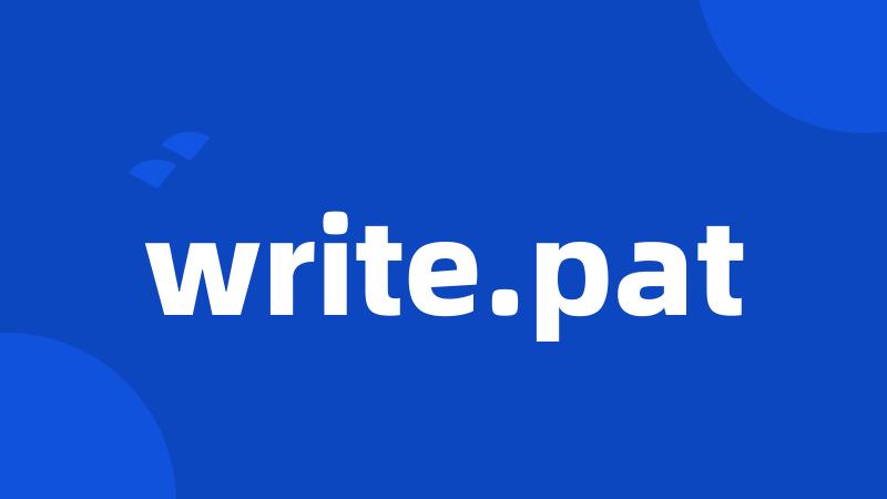 write.pat