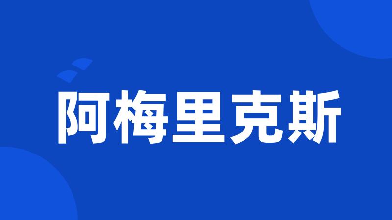 阿梅里克斯