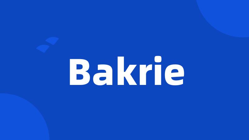 Bakrie