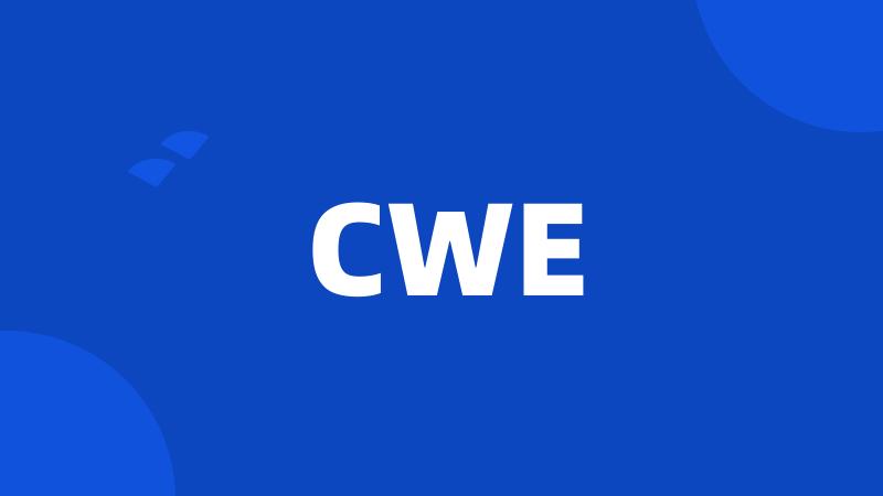 CWE