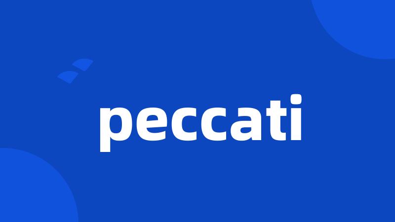 peccati