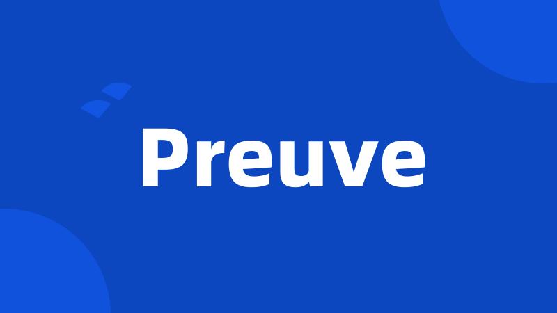 Preuve