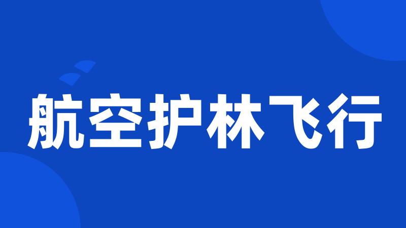 航空护林飞行