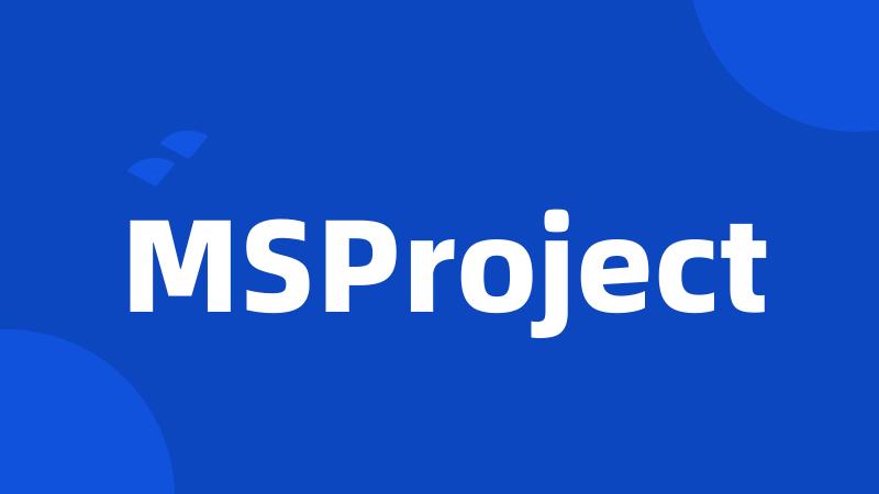 MSProject