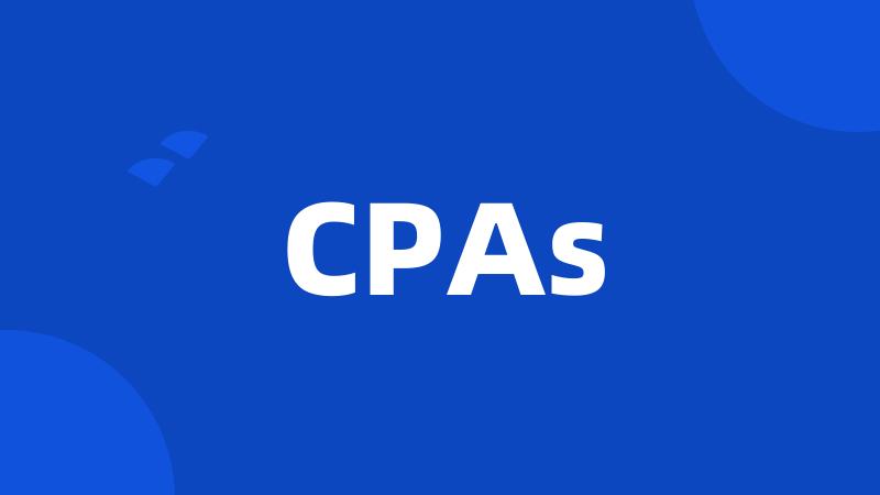 CPAs