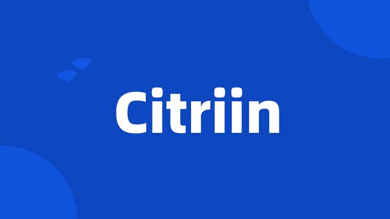 Citriin