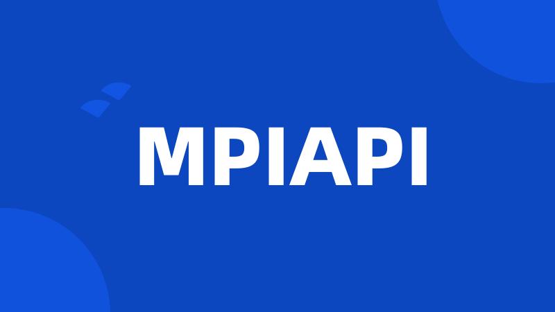 MPIAPI