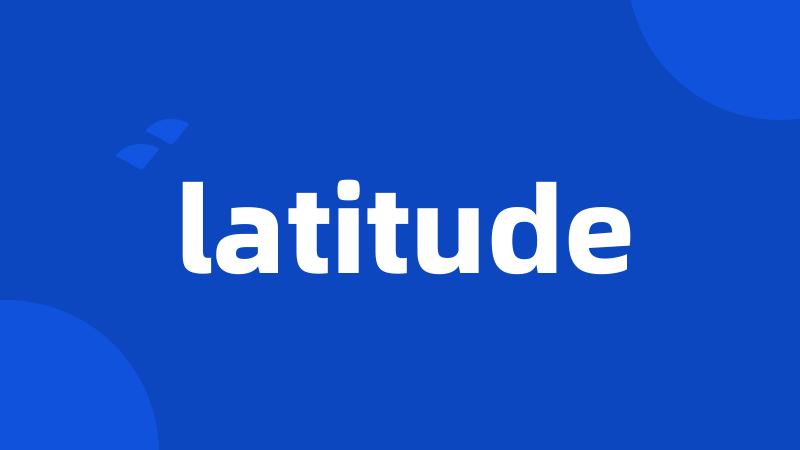 latitude