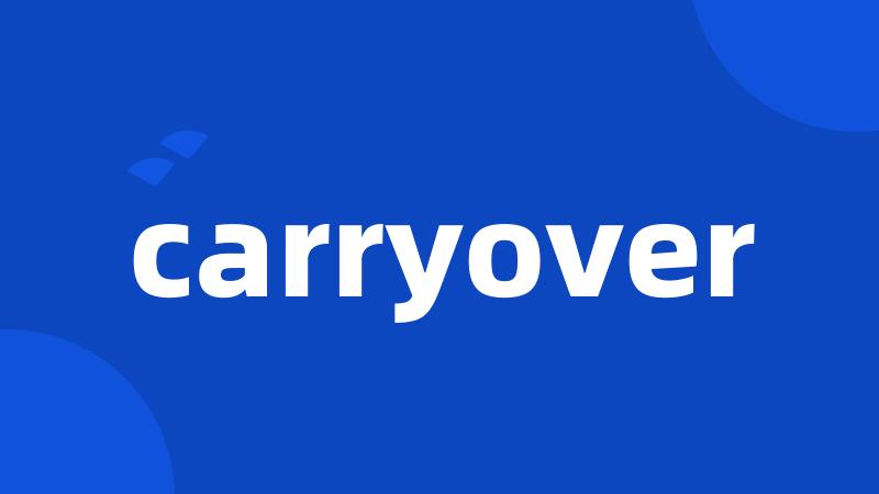 carryover