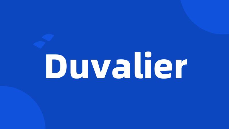 Duvalier