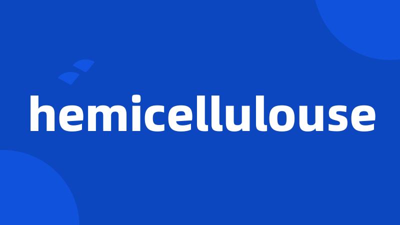 hemicellulouse