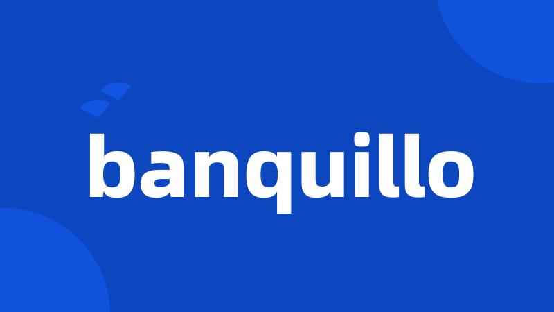 banquillo