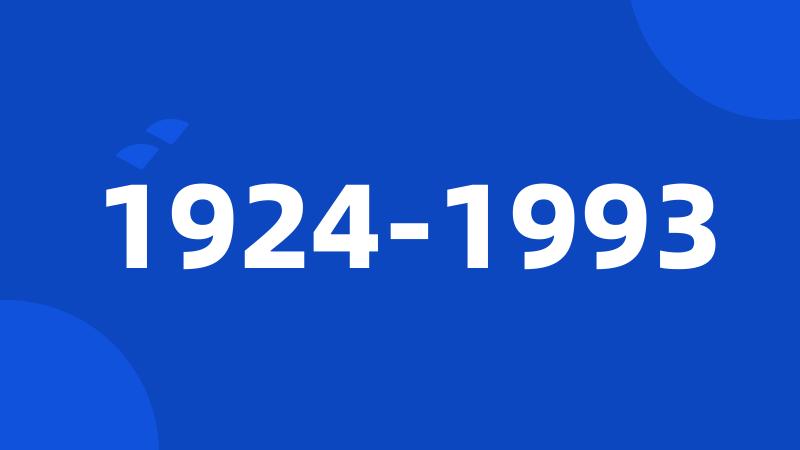 1924-1993