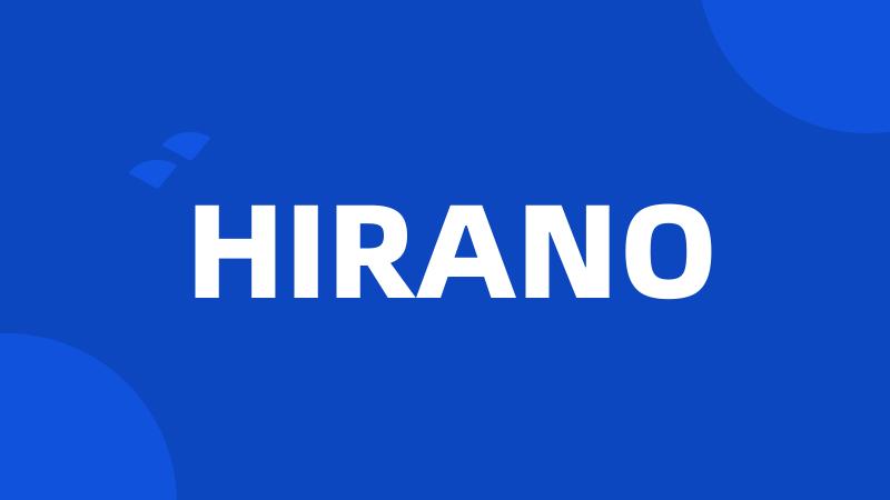 HIRANO
