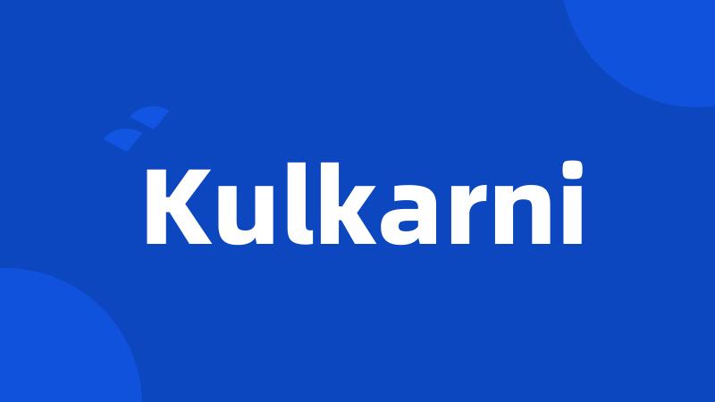 Kulkarni