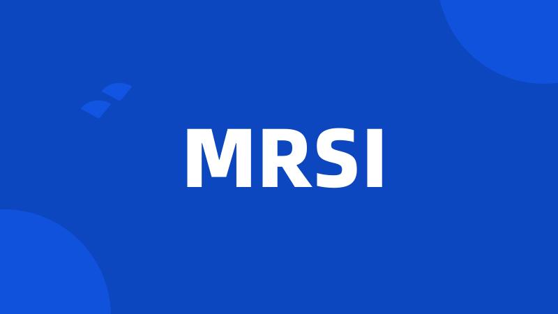 MRSI