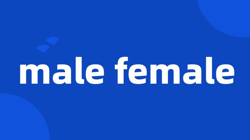 male female